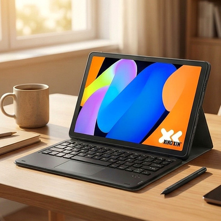 Etui z klawiaturą do Lenovo Idea Tab 11 2025, czarne - ochronne z podstawką