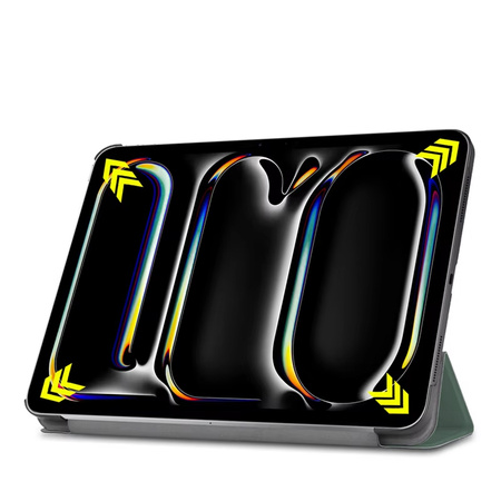 Puzdro Smart Case obal na iPad Pro 11 Gen 5 A2836 A2837 A3006 / Gen. 5 A2836, zelené - ochranné