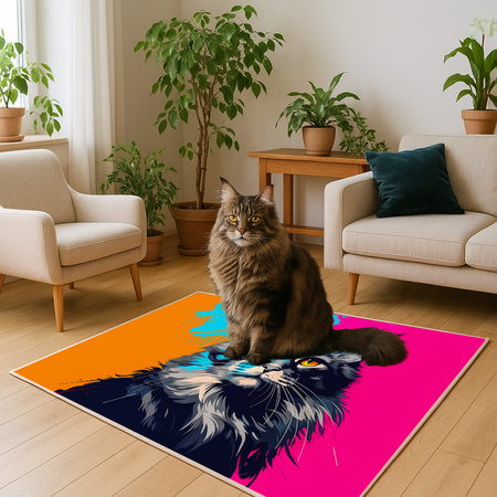 3D Strado MAIN COON 100x150 cm modern carpet for gamer's room