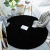 Shaggy Strado 300x300 BlackSky round carpet (Black)