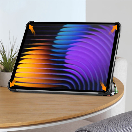 Puzdro grafické na Xiaomi Pad 7 / Pad 7 Pro 11.2 s klapkou / Xiaomi Pad 7 Pro - ochranné so stojanom