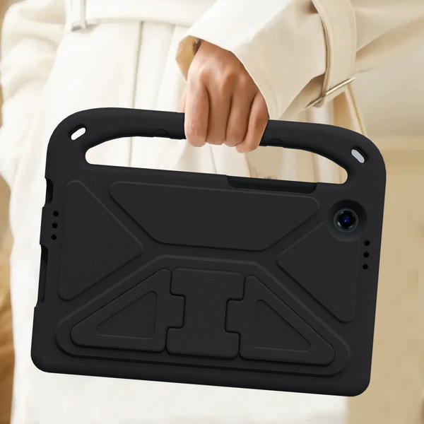 Etui ochronne z uchwytem do Lenovo Tab One 8.7 2025 TB305FU TB305XU, czarne, z podstawką