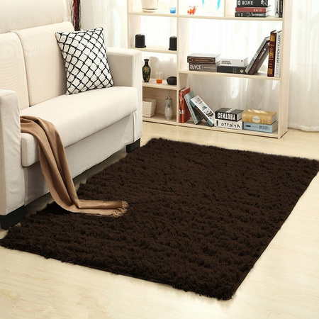 Shaggy Strado room carpet 120x160 DarkCoffee (Dark brown)