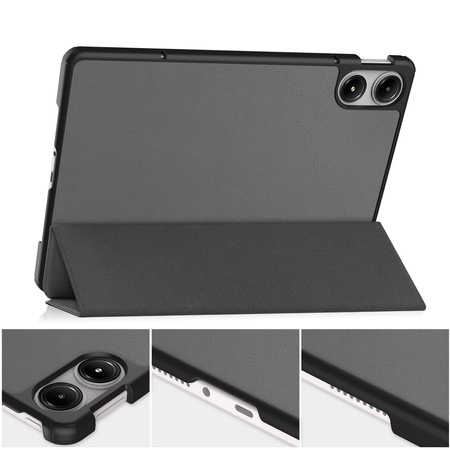 Etui Smart do Xiaomi Redmi Pad Pro 12.1 2024 z klapką / Redmi Pad Pro 12.1 2024, szare - ochronne z podstawką