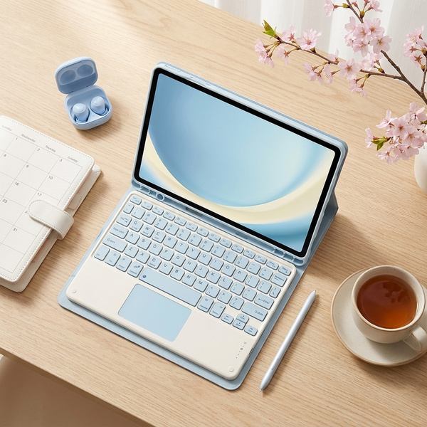 Puzdro farebné s klávesnicou na Samsung Galaxy Tab S9 FE 10.9 2023 / S10 FE 2025 - ochranné so stojanom