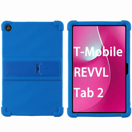 Puzdro Armor na T-Mobile T Tablet 2 10.1 5G 2025 pancierové, modré - ochranné so stojanom