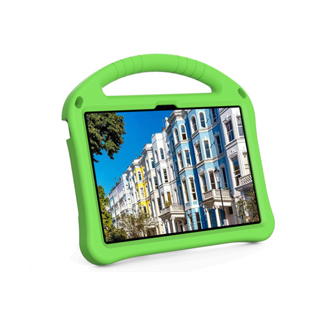 Etui FunColor do Lenovo Tab 10.1 2025, zielone - ochronne z podstawką, dostęp do portów i przycisków