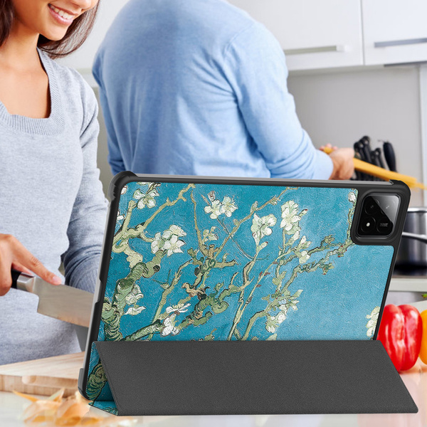 Puzdro grafické na Xiaomi Pad 7 / Pad 7 Pro 11.2 s klapkou / Xiaomi Pad 7 Pro - ochranné so stojanom