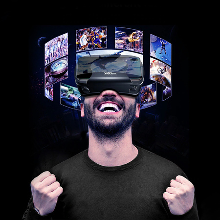 Okuliare VR na virtuálnu realitu okuliare 3D Vrg Pro na smartfón