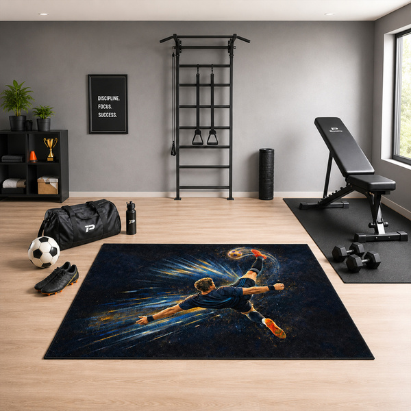 Dywan gamingowy 120x170 dla gracza mata pod fotel antypoślizgowy OverHeadKick