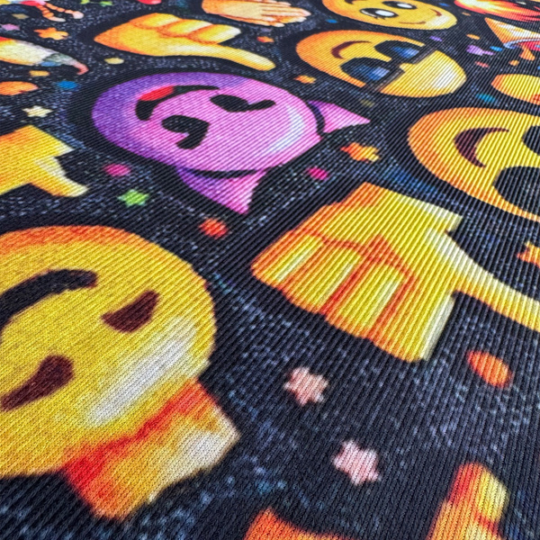Dywan gamingowy 140x200 dla gracza mata pod fotel antypoślizgowy Emoji 3D