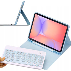 Etui z klawiaturą do Galaxy Tab S10 Lite 10.9" SM-X406 SM-X400 2025 ochronne niebieskie