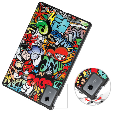 Etui GRAFICZNE do Lenovo Idea Tab 11" ZAFR0378PL TB336FU TB336ZU z klapką