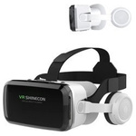 Okuliare VR 3D 360 Shinecon G04BS so slúchadlami - na smartfón