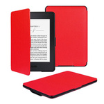 Etui z uchwytem do Kindle Paperwhite 1 2 3, czerwone - ochronne z podstawką, dostęp do portów i przycisków