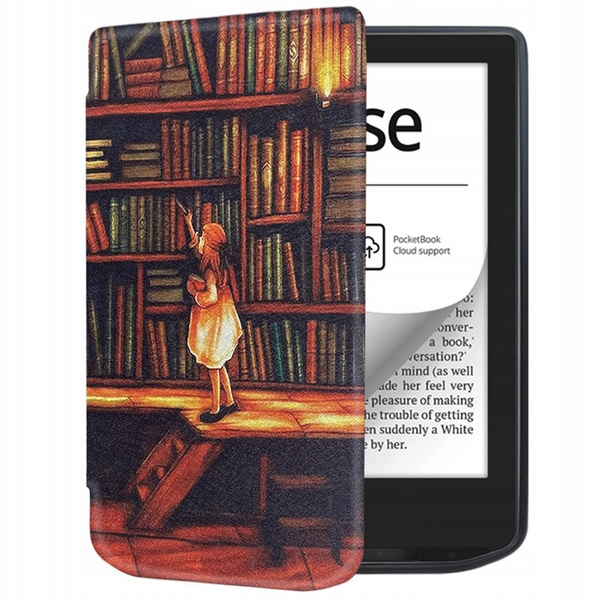TPU Graphic Case for PocketBook Verse Pro 629 634 (Library girl)