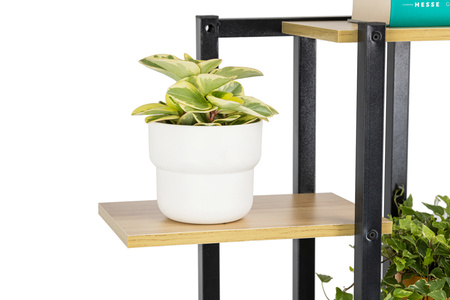 Kwietnik stojący metalowy stojak na kwiaty rośliny 6 poziomów Castle 125 cm