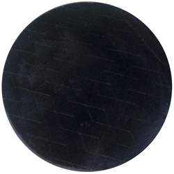 Dywan okrągły Rabbit 3D pluszowy miękki jedwabisty futro królika 120, czarny