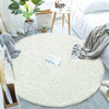 Shaggy Strado 90x90 WhiteLime round carpet (White LImon)