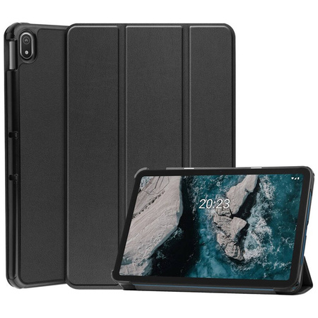 Puzdro Smart Case na Nokia T20, čierne - ochranné so stojanom, prístup k portom a tlačidlám