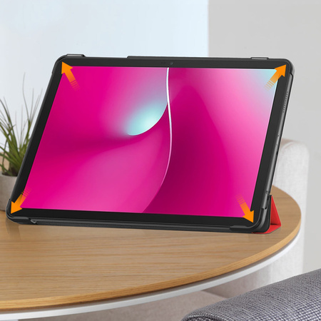 Puzdro Smart na T-Mobile T Tablet 2 10.1 5G 2025 s klapkou, červené - ochranné so stojanom