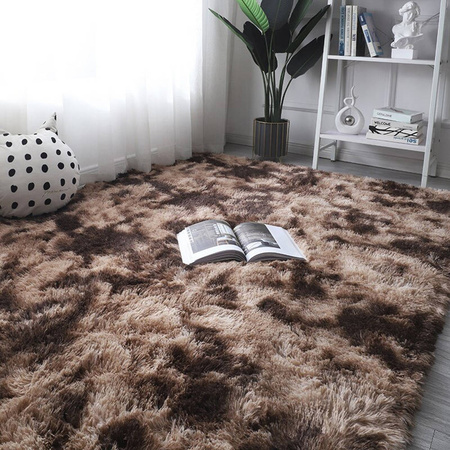 Dywan Ombre Shaggy Strado 130x190 OmbreCoffee (Brązowy)