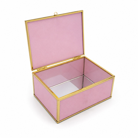 Szkatułka na biżuterię 18x13x7 cm 4ASS CLR Pink