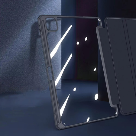 Etui pokrowiec Hard Crystal Pencil do iPad Air 13 Gen 6 2024 A2903 A2904, różowe