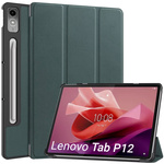 Etui Smart Case do Lenovo Tab P12 12.7 TB370 2023 / Tab P12 TB370, zielone - ochronne z podstawką