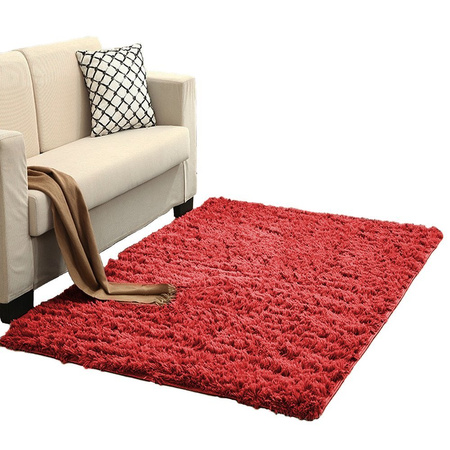 Shaggy Strado 250x300 BloodyRed room carpet (Bright red)