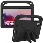 Puzdro s držiakom FunColor na Lenovo Tab M9 9 2023 TB310, čierne - ochranné so stojanom