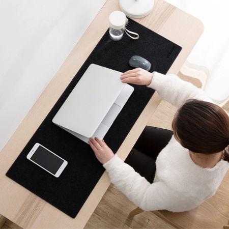 Desk mat mouse pad large Strado 90x45 (Black)