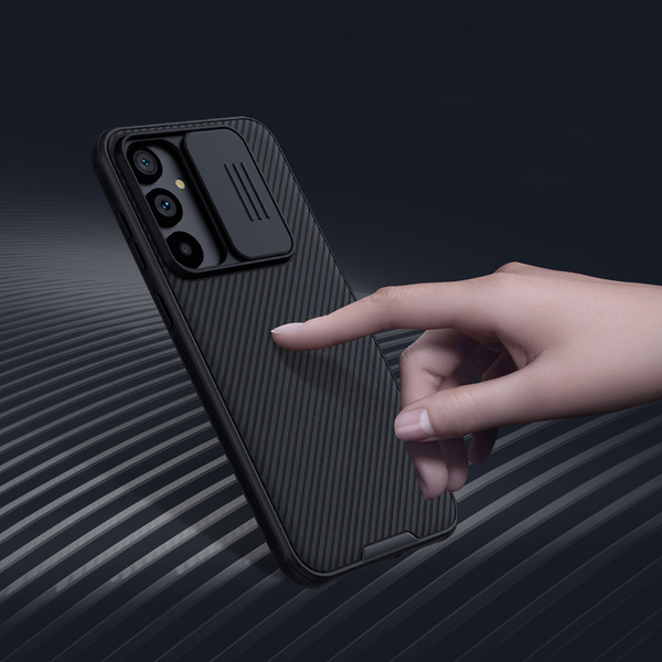 Etui Nillkin CamShield Pro do Samsung Galaxy S23 FE, niebieskie - ochronne z podstawką, dostęp do portów i przycisków