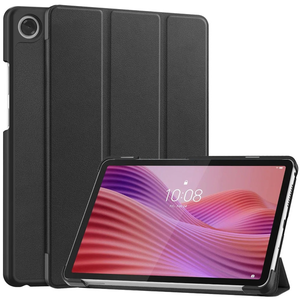 Etui Smart do Lenovo Tab One 8.7 2025 TB305FU TB305XU, ochronne z podstawką - czarne