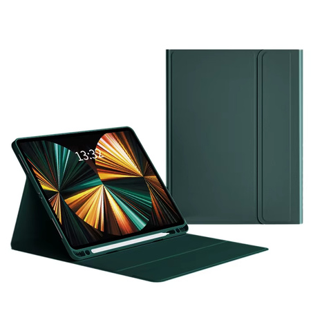 Puzdro s klávesnicou na Xiaomi Pad 7 / Pad 7 Pro 11.2 na stylus / Xiaomi Pad 7 Pro, zelené - ochranné so stojanom