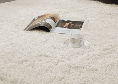 Shaggy Strado room carpet 200x260 CreamBeige (Beige)