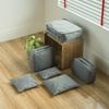 Travel clothes storage set laundry nets 6pcs. (Gray)