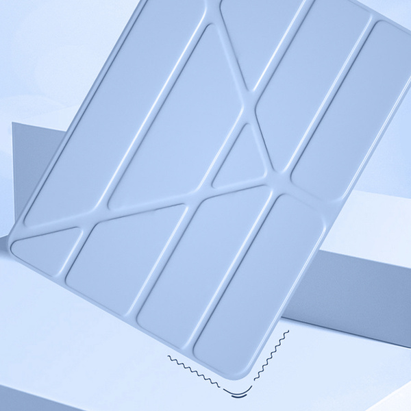 Etui Clear Trifold do Samsung Galaxy Tab S6 Lite 2022 / 24 10.4 - ochronne, niebieskie