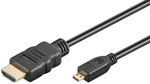 Kabel HDMI 2.0 - micro 4K 60Hz Goobay 1,5m