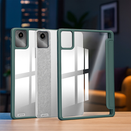 Puzdro Crystal case na Lenovo Tab M11 10.95 11 / 11 TB330, zelené - ochranné so stojanom