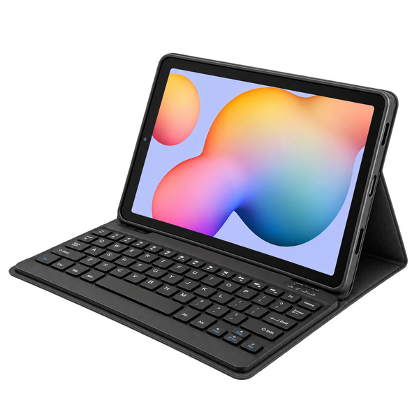 Puzdro s klávesnicou Bluetooth na Galaxy Tab S6 Lite 10, čierne - ochranné so stojanom