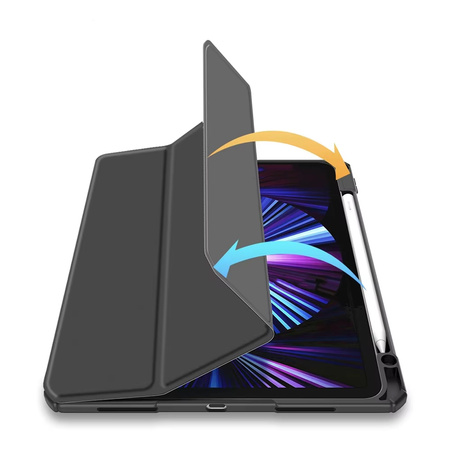 Etui pokrowiec Hard Crystal Pencil do iPad Air 13 Gen 6 2024 A2903 A2904, zielone