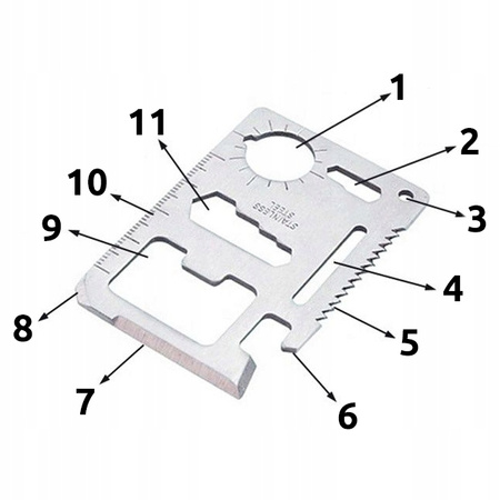 Zestaw survivalowy multitool niezbędnik SRV-PRO