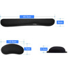 Strado ergonomic gel pad set - 3 pieces (Black)