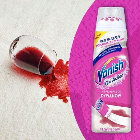 Vanish Oxi Action odstraňovač škvŕn na koberce s dávkovačom kefkou 195ml