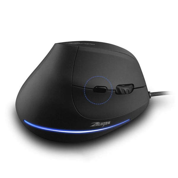 Zelotes T-20 vertical optical mouse