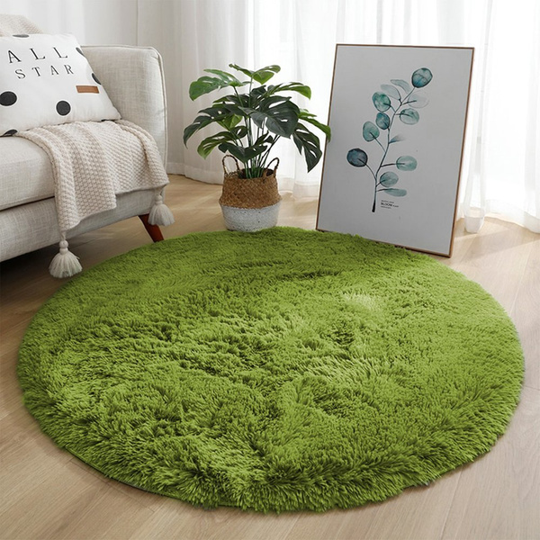Shaggy Strado 160x160 round carpet GreenGrass (Green)