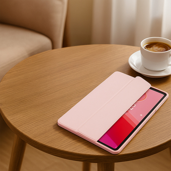 Puzdro Crystal na Lenovo Tab M11 10.95 11 K11 K11E / TB330, ružové - ochranné so stojanom