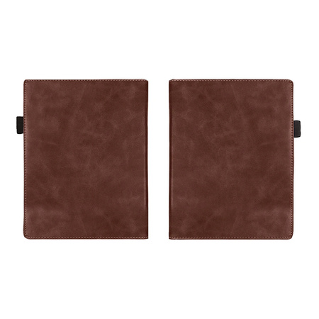 Etui z paskiem do Pocketbook Inkpad 4 / Color 2, brązowe - ochronne z podstawką