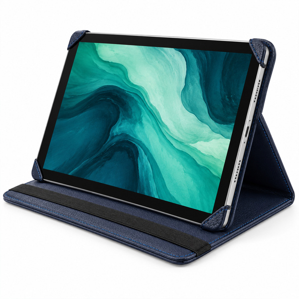 Etui obrotowe do Samsung Galaxy Tab A11 X135/ X133 A9 SM-X115/X110 - granatowe